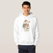 Cute Christmas Polar Bear Scandinavian Winter Cozy Hoodie (Voorkant volledig)