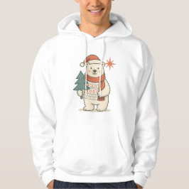 Cute Christmas Polar Bear Scandinavian Winter Cozy Hoodie