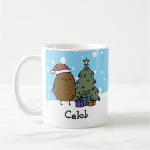 Cute Christmas Potato Personalized With Your Name Koffiemok (Links)