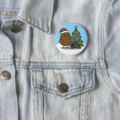 Cute Christmas Potato Ronde Button 5,7 Cm (In situ)