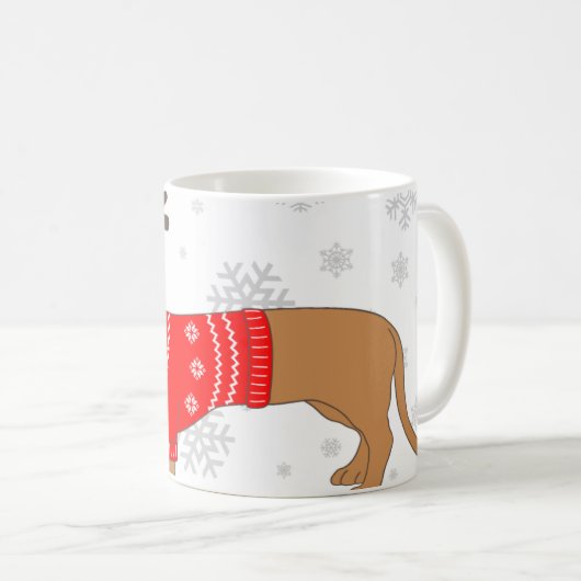 Cute Christmas Pup Koffiemok (Voorkant rechts)