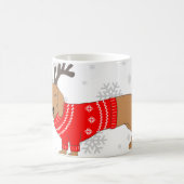 Cute Christmas Pup Koffiemok (Center)