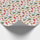 Cute Christmas Puppies Holiday Wrapping Paper Cadeaupapier (Hoek)