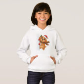 Cute Christmas Puppy Hoodie – Festive Santa Dog (Voorkant volledig)