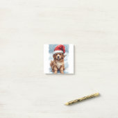 Cute Christmas Puppy Post-it® Notes (Op bureau)
