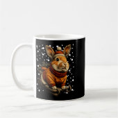 Cute Christmas Rabbit Sledding In Snow Funny Winte Koffiemok (Links)