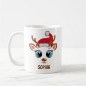Cute Christmas reindeer face for her Koffiemok (Links)
