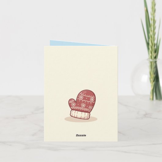 Cute Christmas Reindeer Kaart (Achterkant)