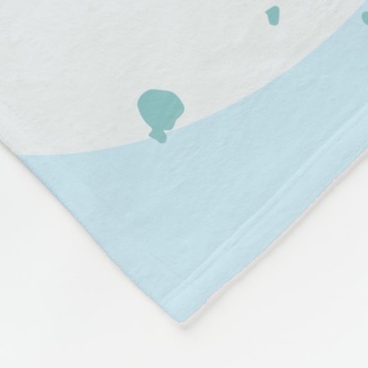 Cute Christmas Reindeer Kids Blanket Fleece Deken (Hoek)