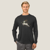 Cute Christmas Reindeer Tri-Blend Shirt (Voorkant)