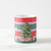 Cute Christmas Santa Snowman Tree Koffiemok (Center)