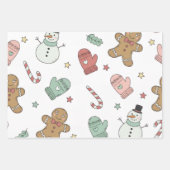 Cute Christmas Seamless Pattern Wrapping Paper – G (Voorkant)