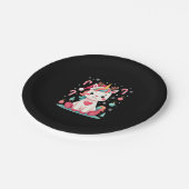 Cute Christmas Shirt Girls Women Xmas Unicorn Deer Papieren Bordje (Gekanteld)