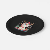 Cute Christmas Shirt Girls Women Xmas Unicorn Deer Papieren Bordje (Gekanteld)