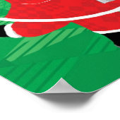 Cute Christmas, Singing and Dancing Santa Claus Poster (Hoek)