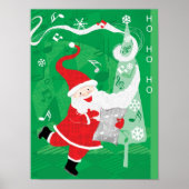 Cute Christmas, Singing and Dancing Santa Claus Poster (Voorkant)