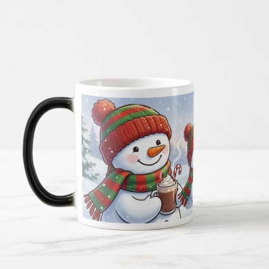 Cute Christmas Snowman Coffee Mug Winter HolidaMug Magische Mok (Links)