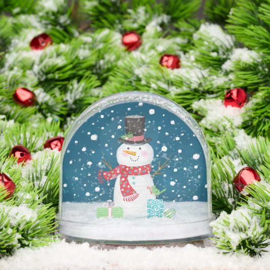 Cute Christmas snowman Family Photo Sneeuwbol (Kerstmis)