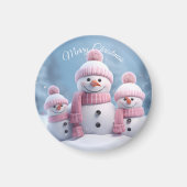 Cute Christmas Snowman Magnet (Voorkant)