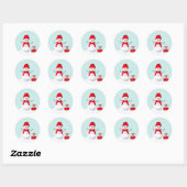 Cute christmas snowman pastel watercolor sticker (Vel)