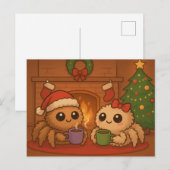 Cute Christmas Spider Feestdagenkaart (Voorkant / Achterkant)