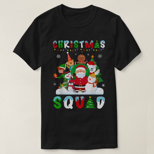 Cute Christmas Squad Holiday Design T-shirt (Design voorkant)