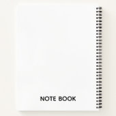 Cute Christmas Squirrel Deluxe Spiral Notebook Notitieboek (Achterkant)