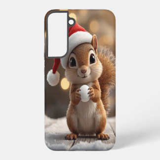 Cute Christmas Squirrel Galaxy S22 Plus Case Samsung Galaxy Hoesje