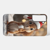 Cute Christmas Squirrel Galaxy S22 Plus Case Samsung Galaxy Hoesje (Achterkant horizontaal)
