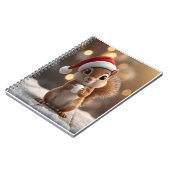 Cute Christmas Squirrel Girls Notebook Notitieboek (Linkerzijde)
