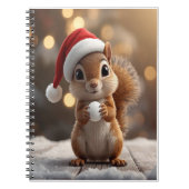Cute Christmas Squirrel Girls Notebook Notitieboek (Voorkant)