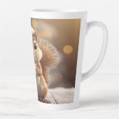 Cute Christmas Squirrel Latte Mug Latte Mok (Rechts)