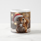 Cute Christmas Squirrel Specialty Mug Grote Koffiekop (Voorkant)