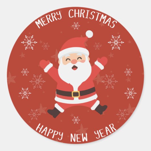 Cute Christmas Sticker | Festive Holiday Design (Voorkant)