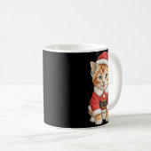 Cute Christmas Tabby Cat Santa  Koffiemok (Voorkant rechts)