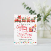 Cute Christmas Toy Train Photo Holiday Card Feestdagenkaart (Staand voorkant)