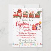 Cute Christmas Toy Train Photo Holiday Card Feestdagenkaart (Voorkant)