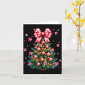 Cute Christmas Tree Coquette Nk Tree Light Xmas Wo Kaart (Gele Bloem)