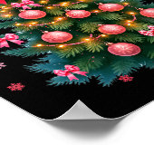 Cute Christmas Tree Coquette Nk Tree Light Xmas Wo Poster (Hoek)