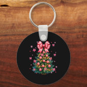 Cute Christmas Tree Coquette Nk Tree Light Xmas Wo Sleutelhanger (Voorkant)