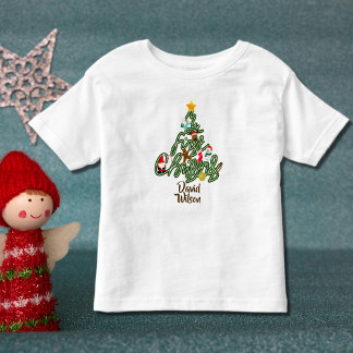 Cute Christmas Tree My First Christmas Kid's  Kinder Shirts