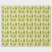 Cute Christmas Tree with Blue Birds 2 Cadeaupapier (Vlak)