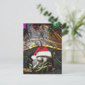 Cute Christmas Turtle Briefkaart (Staand voorkant)