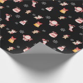 Cute Christmas Wrapping Paper Cadeaupapier (Hoek)