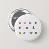 Cute Chubby Animals Ronde Button 5,7 Cm (Voorkant /achterkant)