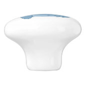 Cute Chubby Cartoon Whale Keramische Knop (Zijkant)