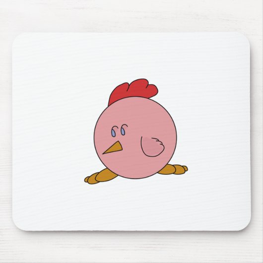 Cute Chubby Chicken Muismat (Voorkant)