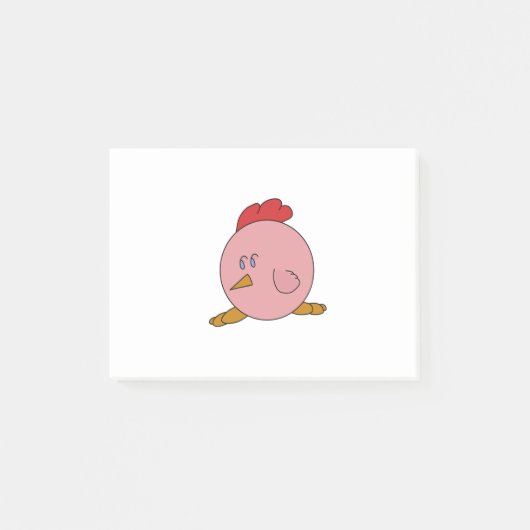 Cute Chubby Chicken Post-it® Notes (Voorkant)
