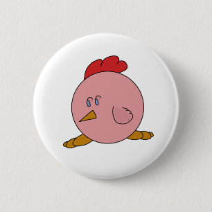Cute Chubby Chicken Ronde Button 5,7 Cm