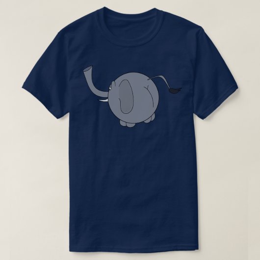 Cute Chubby Elephant T-shirt (Design voorkant)